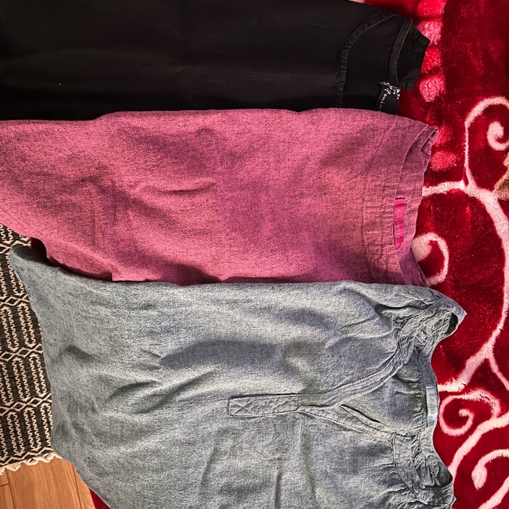Bundle of 3 women's linen shirts